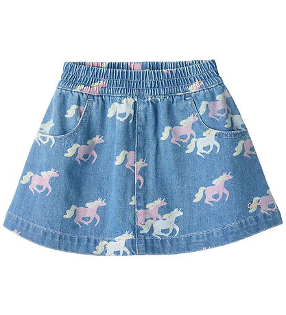 Copenhagen Colors Nederdel - Denim - Indigo Blue Wash