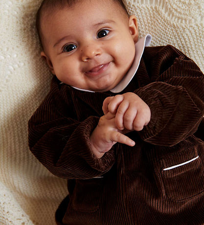 Copenhagen Colors Kjole - Baby Sæt - DK. Brown Comb