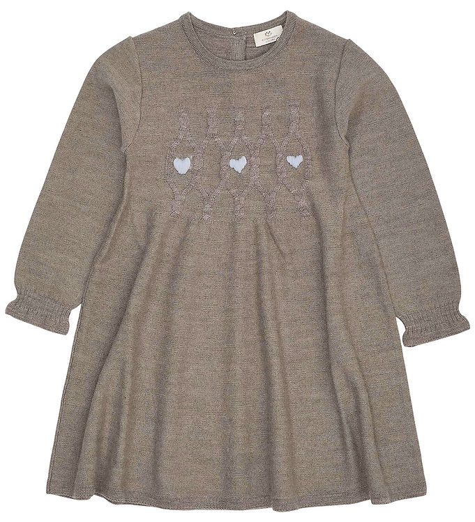 Copenhagen Colors Kjole - Strik - Uld - Neutral Mel.