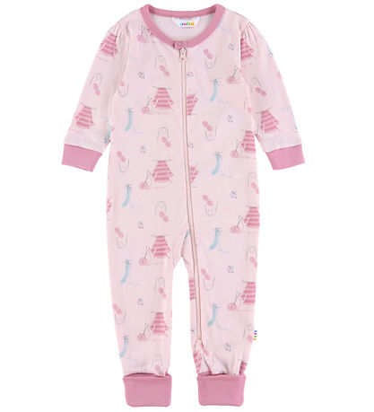 Joha Natdragt - Lyserød m. Print