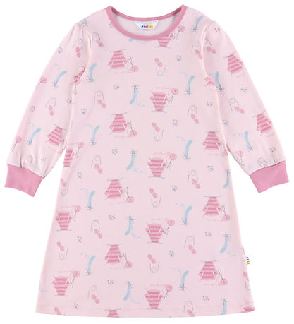 Joha Natkjole - Lyserød m. Print