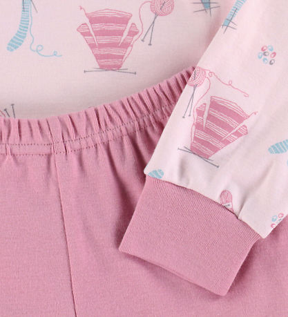 Joha Nattøj - 2-delt - Lyserød m. Print