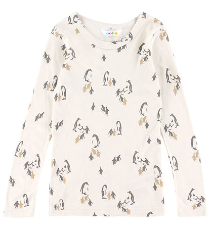 Joha Bluse - Bambus - Lys Beige m. Print