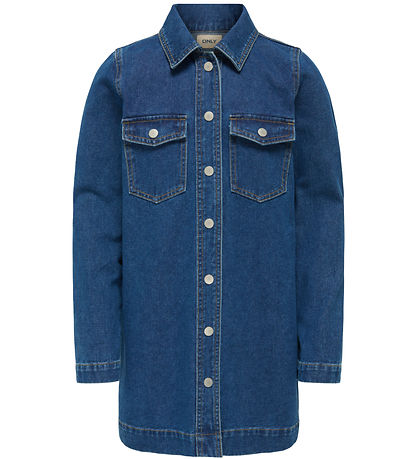 Kids Only Kjole - KogBelle - Medium blue Denim