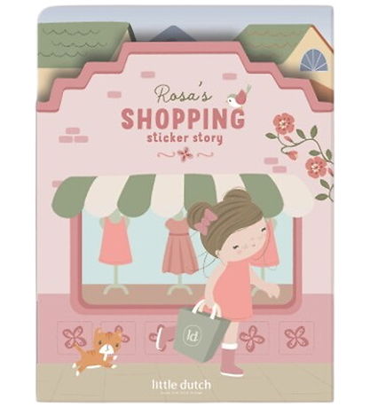 Little Dutch Bog m. Klistermærker - Rosa