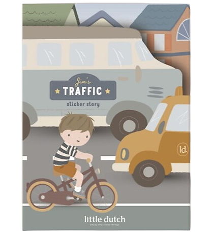 Little Dutch Bog m. Klistermærker - Blue