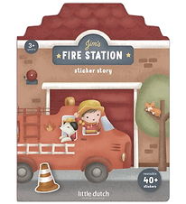 Little Dutch Bog m. Klistermærker - Blue