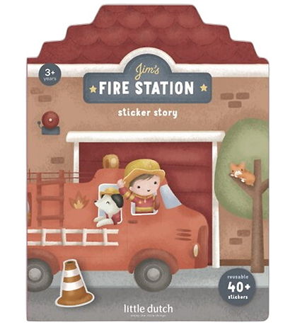 Little Dutch Bog m. Klistermærker - Blue