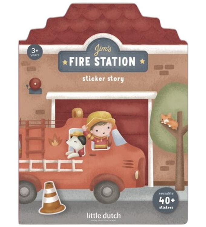 Little Dutch Bog m. Klistermærker - Blue