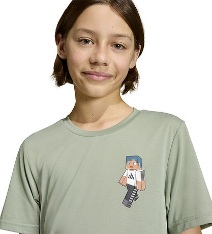 adidas Performance T-Shirt - J MC TR TEE - SILGRN