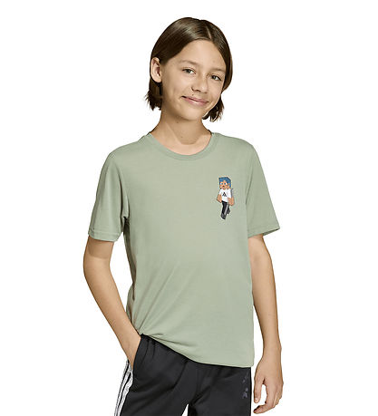 adidas Performance T-Shirt - J MC TR TEE - SILGRN