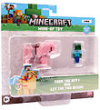 Minecraft Figure - 3D Wind-Up Toy - 2-pak - Assorteret