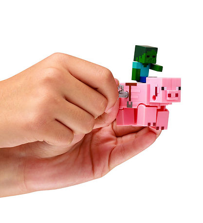 Minecraft Figure - 3D Wind-Up Toy - 2-pak - Assorteret