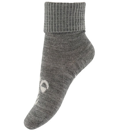 Hummel Strømper - HmlMini - 2-pak - Uld - Dress Blues/ Grey Mela