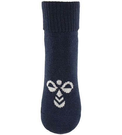 Hummel Strømper - HmlMini - 2-pak - Uld - Dress Blues/ Grey Mela