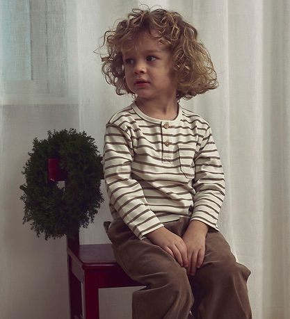 Lil' Atelier Bluse - NmmLimia - Turtledove/ Sephia Tint