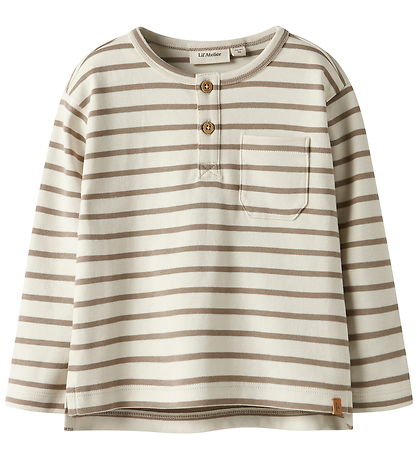 Lil' Atelier Bluse - NmmLimia - Turtledove/ Sephia Tint