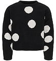 Kids Only Blouse - Knitted - KogSus - Black/Egret/Polka Dot Assy