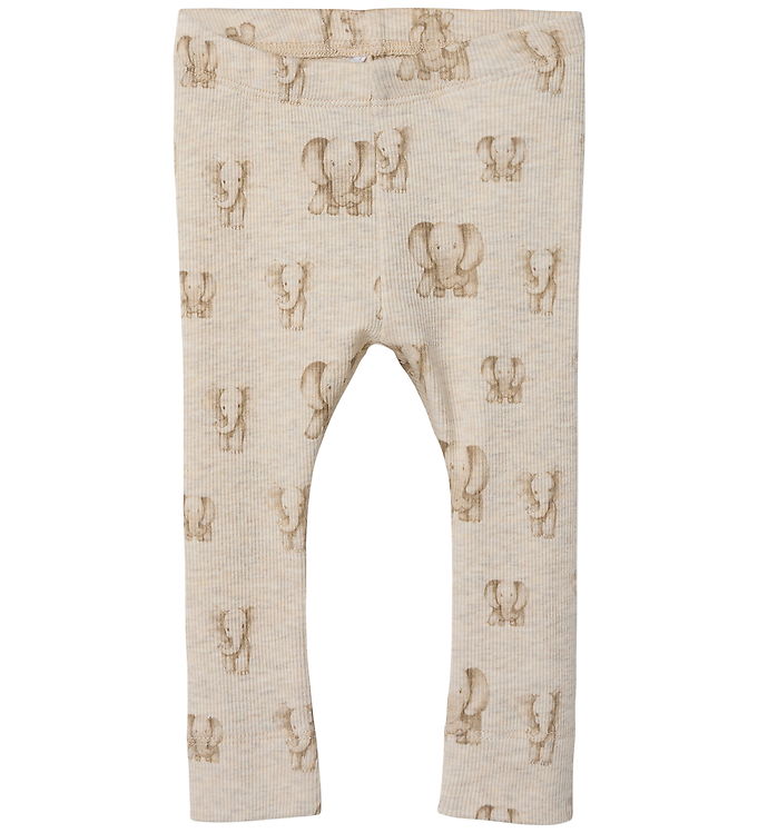 Name It Leggings - Rib - NbnDam - Peyote Melange