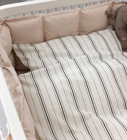 Sebra Sengetøj - Baby - 100x70 cm - Cream Stripe
