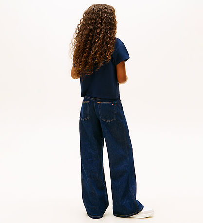 Tommy Hilfiger T-shirt - Heart Embro - Dark Night/ Navy Blue