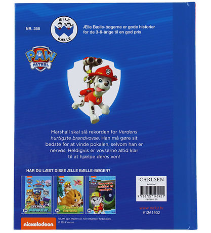 Forlaget Carlsen Bog - Paw Patrol - Verdens Bedste Brandvovse