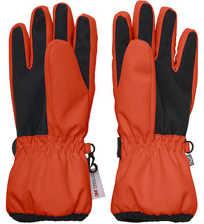 Color Kids Handsker - Waterproff - Tangerine Tango