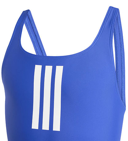 adidas Performance Badedragt - 3S Mid Suit Gy - Selubl/White