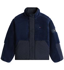 Tommy Hilfiger Fleece Jacket - Teddy - Dark Night Blue