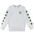 Les Deux Sweatshirt - Snow Melange/Chive Green