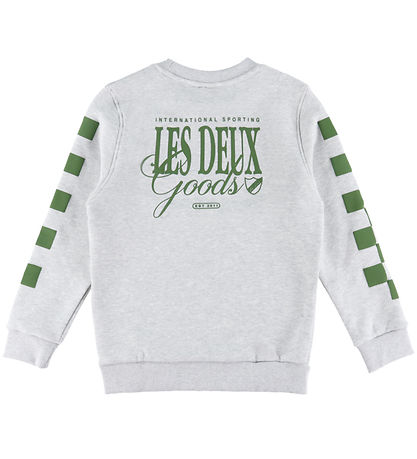 Les Deux Sweatshirt - Snow Melange/Chive Green