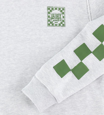 Les Deux Sweatshirt - Snow Melange/Chive Green