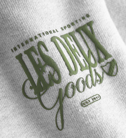 Les Deux Sweatpants - Varor - Snow Melerad/Gräslök Green