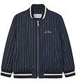 Les Deux Bomber Jacket - Tech Varsity - Dark Navy/Ivory