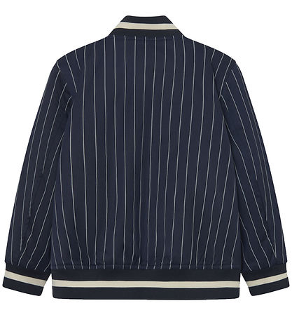 Les Deux Bomber Jacket - Tech Varsity - Dark Navy/Ivory