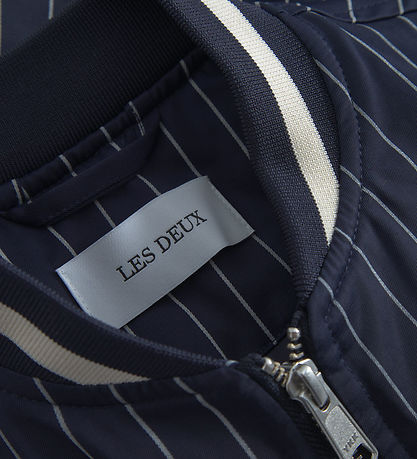 Les Deux Bomber Jacket - Tech Varsity - Dark Navy/Ivory