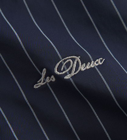 Les Deux Bomber Jacket - Tech Varsity - Dark Navy/Ivory