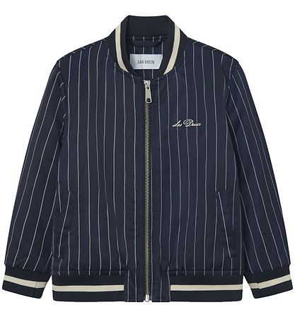 Les Deux Bomber Jacket - Tech Varsity - Dark Navy/Ivory