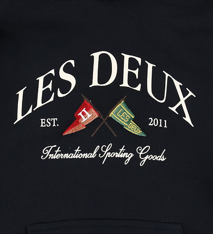 Les Deux Hættetrøje - Ivy League - Black/Black