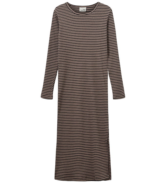 Sofie Schnoor Kjole - Facitasy - Rib - Brown striped