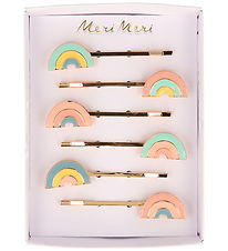 Meri Meri Hårspænder - 6-pak - Rainbow
