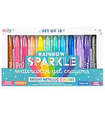 Ooly Kreidefarben - Rainbow Sparkle Aquarell Metallic - 12 st.