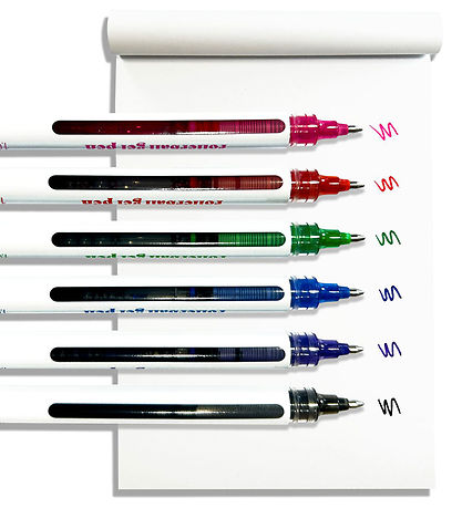 Ooly Farvekuglepen - Seriously Smooth Rollerball - 6 stk