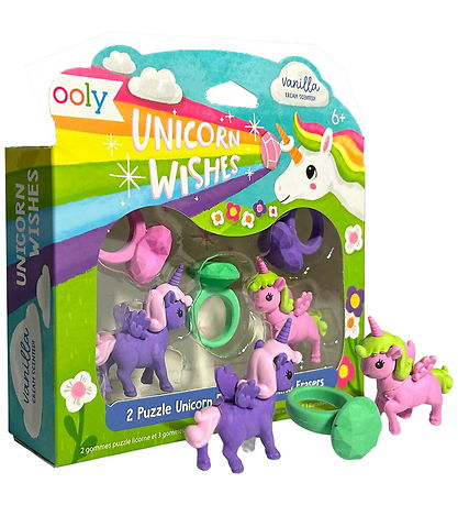 Ooly Viskelæder m. Duft - Unicorn Wishes Vanilla - 5 stk