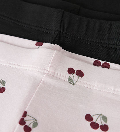 Name It Leggings - Noos - NkfVivian - 2-pak - Black/Cradle Pink