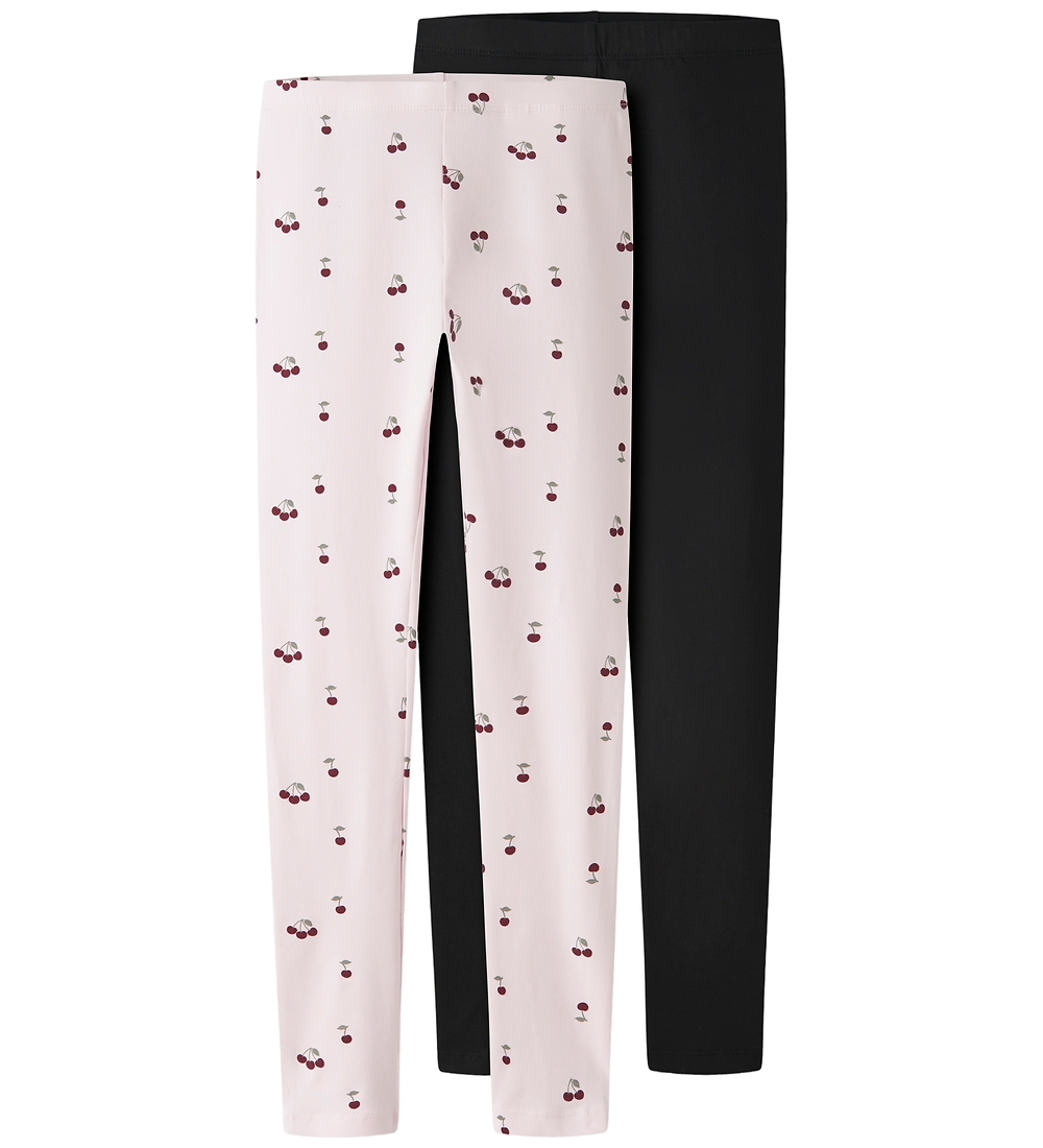 Name It Leggings - Noos - NkfVivian - 2er-Pack - Black/Cradle Pi - Name It - 5-6 Jahre (110-116) - Leggings