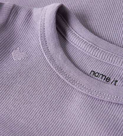 Name It Bluse - Noos - Rib - NmfNakal - Lavender Gray