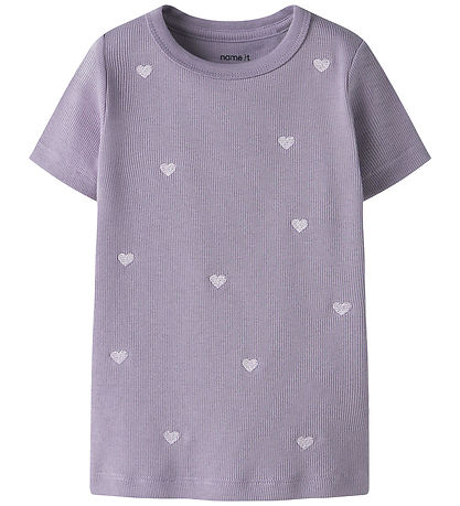 Name It Bluse - Noos - Rib - NmfNakal - Lavender Gray