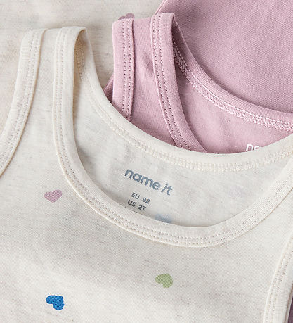 Name It Undertrøjer - Noos - NmfTank - 2-pak - Peyote Melange/Ma