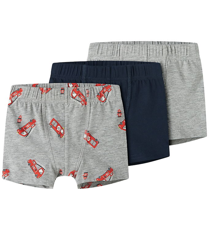 Name It Boxershorts - Noos - 3-pak - NmmTights - Gråmeleret
